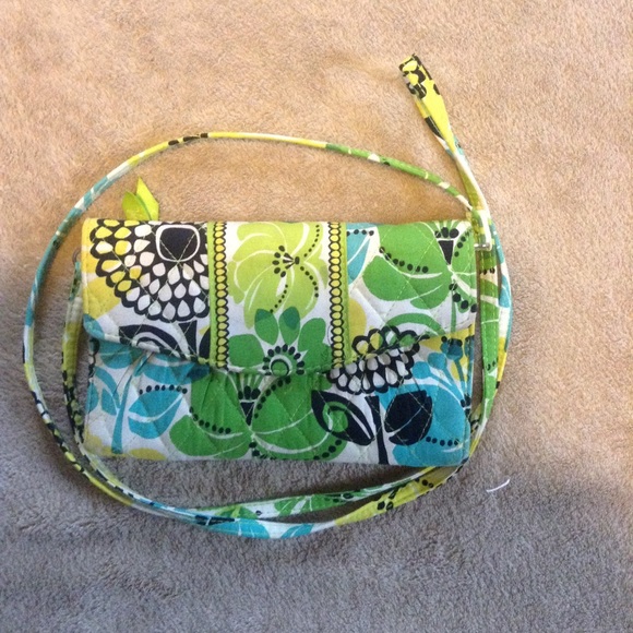 Vera Bradley Handbags - Vera Bradley small crossbody/wallet "Lime's Up"